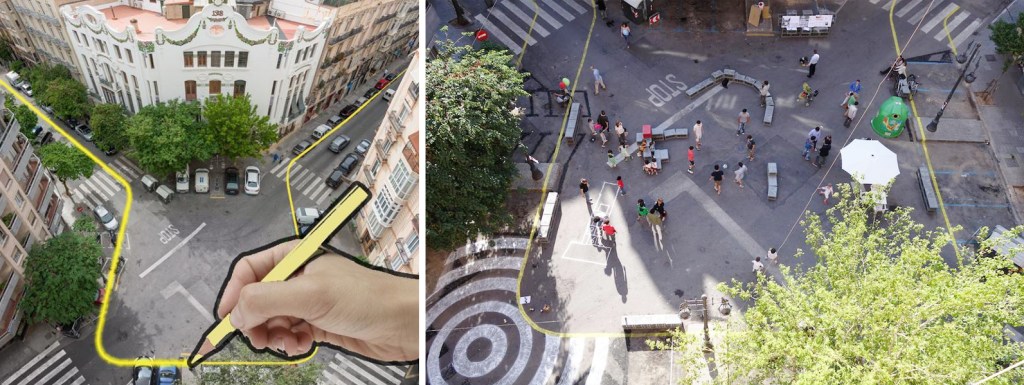 Dibujo de la Plaza Pizarro. Fuente EFGarquitectura