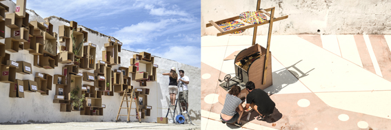 1. Taller: Redescubriendo el hogar, por ARAE Patrimonio y Restauración, elCASC 2014. / 2. Taller: Derecho al pedaleo, por Equipo Liquen en la edición de elCASC 2015. Fuente: elCASC