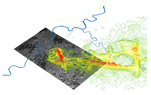 El proyecto Real Time Rome, del MIT Senseable City Lab. Usando información desde las redes de telefonía móvil, autobuses y taxis para comprender la dinámica urbana en tiempo real. Fuente: MIT Senseable City Lab